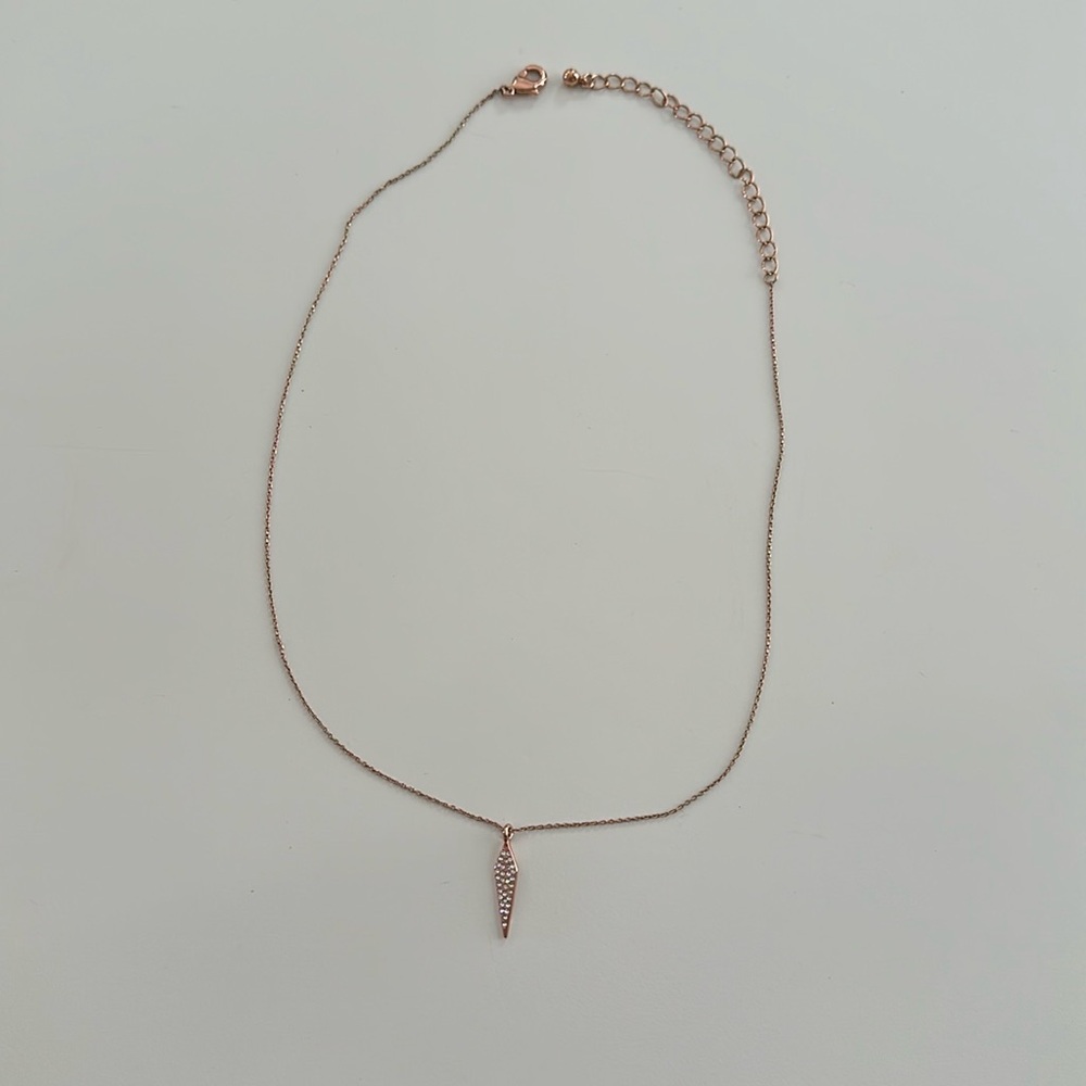 Uncommon James rose gold dagger necklace
